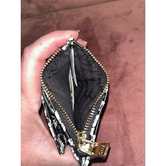 Steve Madden Bhayden Floral Card Case Wallet Black Unisex Mini - Picture 4 of 4